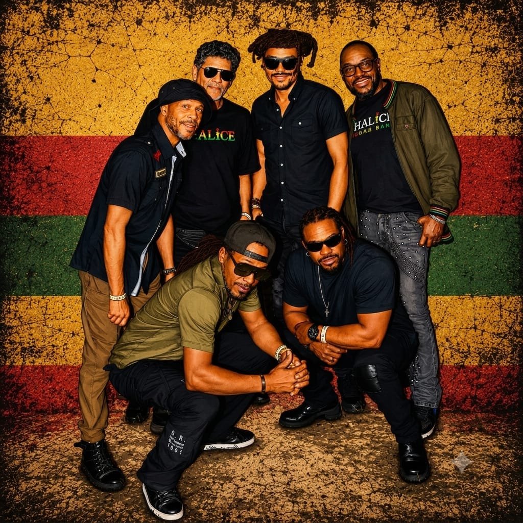 Members of Chalice Reggae Band